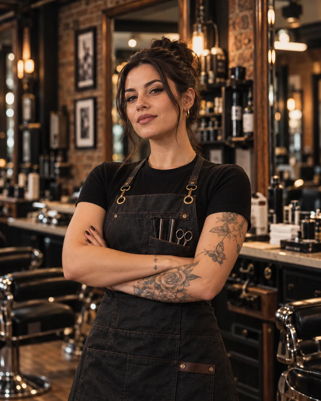 Léa, barbière et styliste MAXBARBER